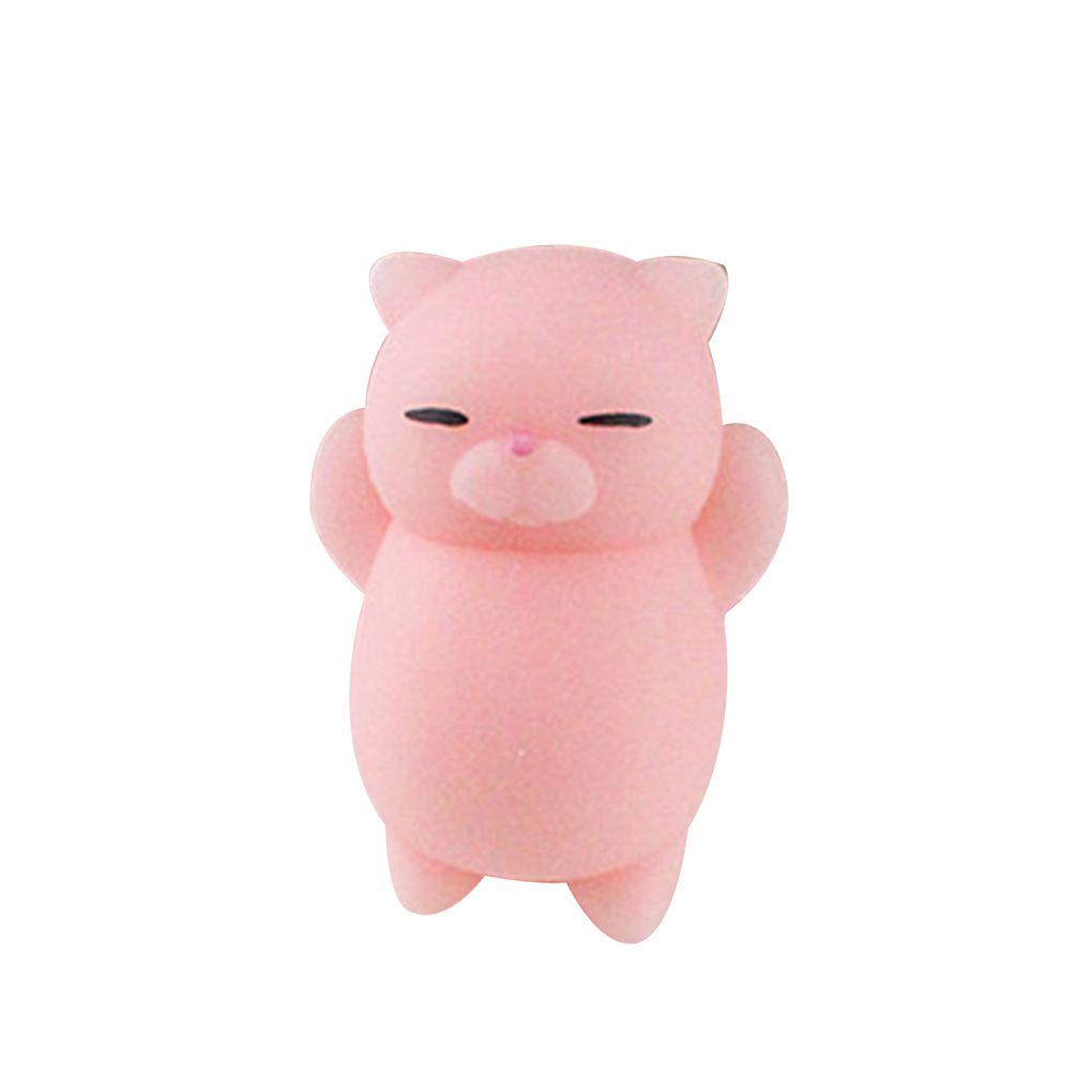 Mini Soft Cute Cat Pattern Wipes Ball Squeeze Rising Funny Toys Cats Design Interesting Toy Pressure Toys for A Gift