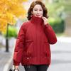 Women's Stand Collar Zippered Padded Winter Jacket