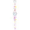 J-AXIS Girls' Rabbit Bear Heart Watch, Colorful School Series, Model TCL80, White, 3D Strap Educational Design