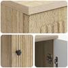 Desk in Sonoma Oak Particleboard 142.5 x 50 x 75 cm