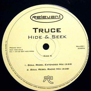 

12inch Record TRUCE - Hide & Seek RELV001 Relevant UK Rap & Hip-Hop/R&B Used