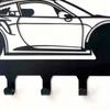 1PC Racing Car Metal Keychain Wall Mount Key Holder Home Decor Gift for Men