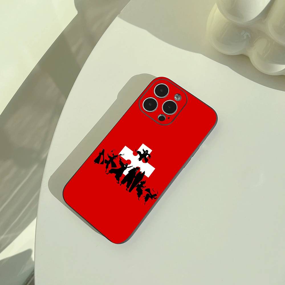 Shonen Anime -Fire- Force Handyhülle Für iPhone 17,16,15,14,13,12,11 Pro Max,16/15/14Plus,XS Weiche Schwarze Hülle