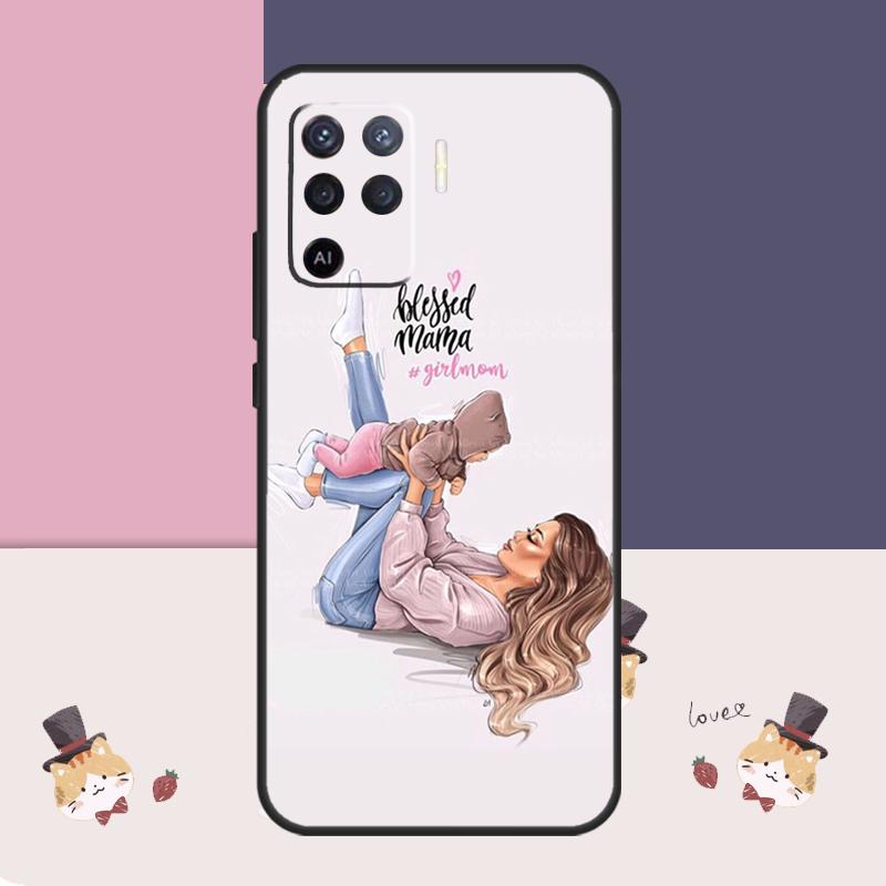 Baby Mom Daughter Girl Son Dad Case For Oppo A60 A40 A80 A5 Pro A15 A16 A17 A57 A77 A94 A74 A54 A76 A96 A18 A38 A58 A78 A98