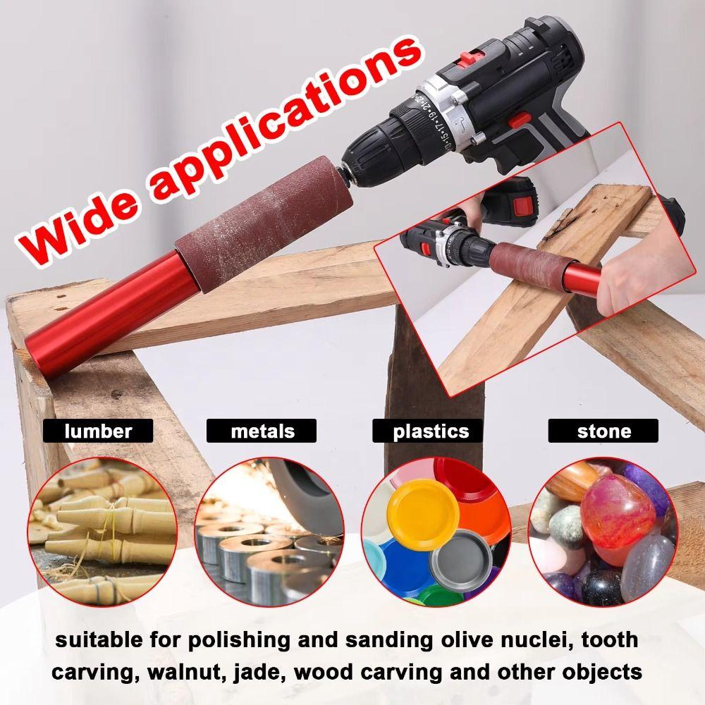 Sanding Rod Electric Drill Attachment Drill Attachment Electric Drill Drum Sanding Kit  Stone