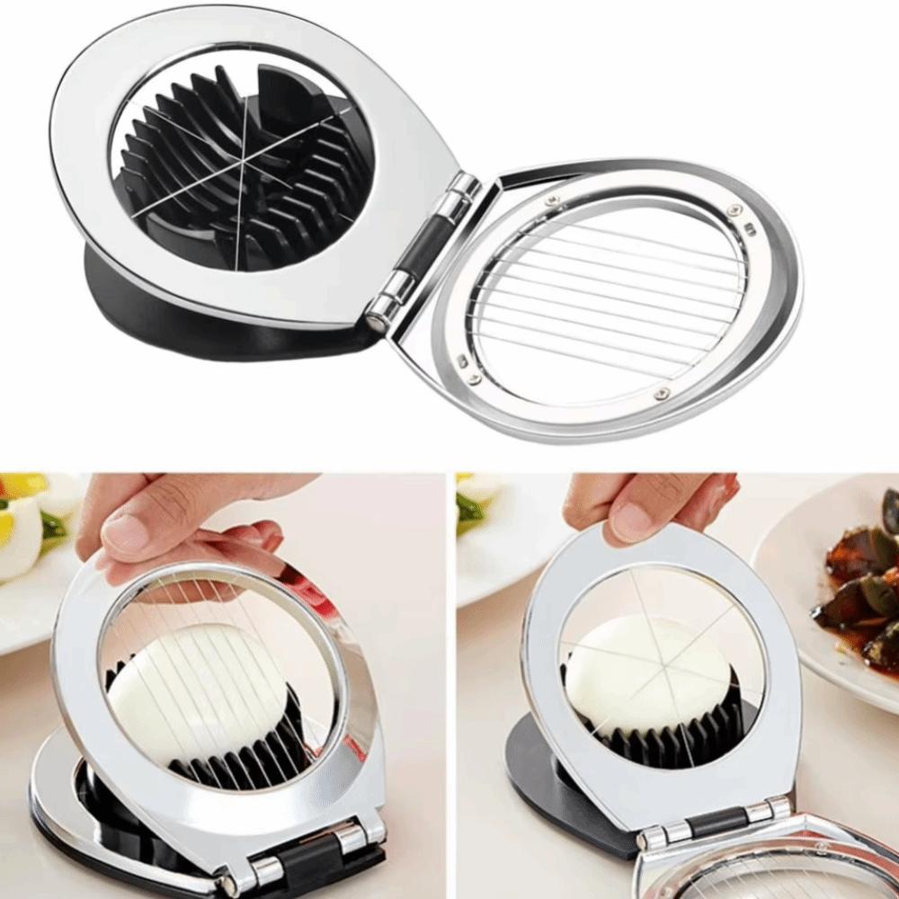 Rust-proof Egg Slicer 2 In 1 Strawberry Cutter Multipurpose Eggs Divider  Grapes