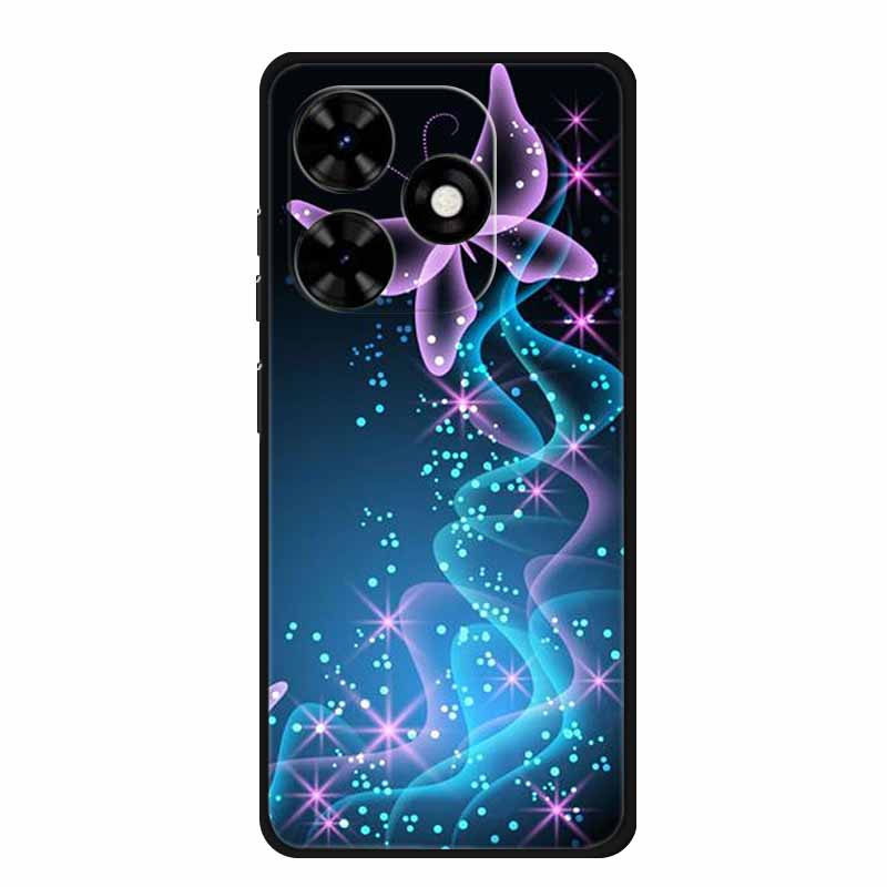 Case For Tecno Spark Go 2024 Animals Painted TPU Silicone Soft Phone Cover for Spark Go2024 BG6 Protector Wolf Shockproof Para