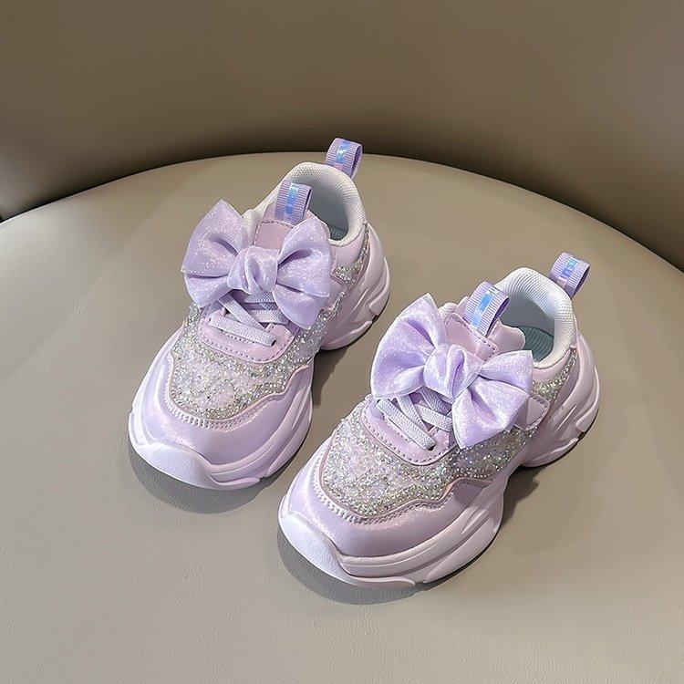 Girls shoes sports shoes 2025 spring and autumn new children's casual shoes little girl spring pink foreign style dad shoes