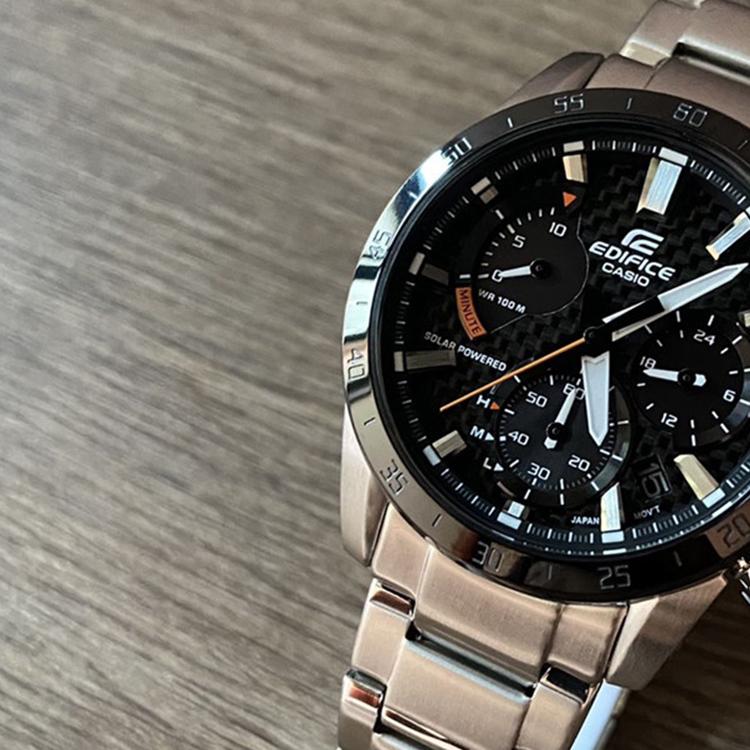 CASIO Men EDIFICE Black Watch EQS-930DB-1AV EQS-930DB-1AV