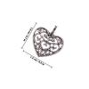 50Pcs Exquisite Classical Heart Shape Metal Pendants DIY Craft Jewelry Findings Necklace Bracelet Earring Zipper Pull Decor