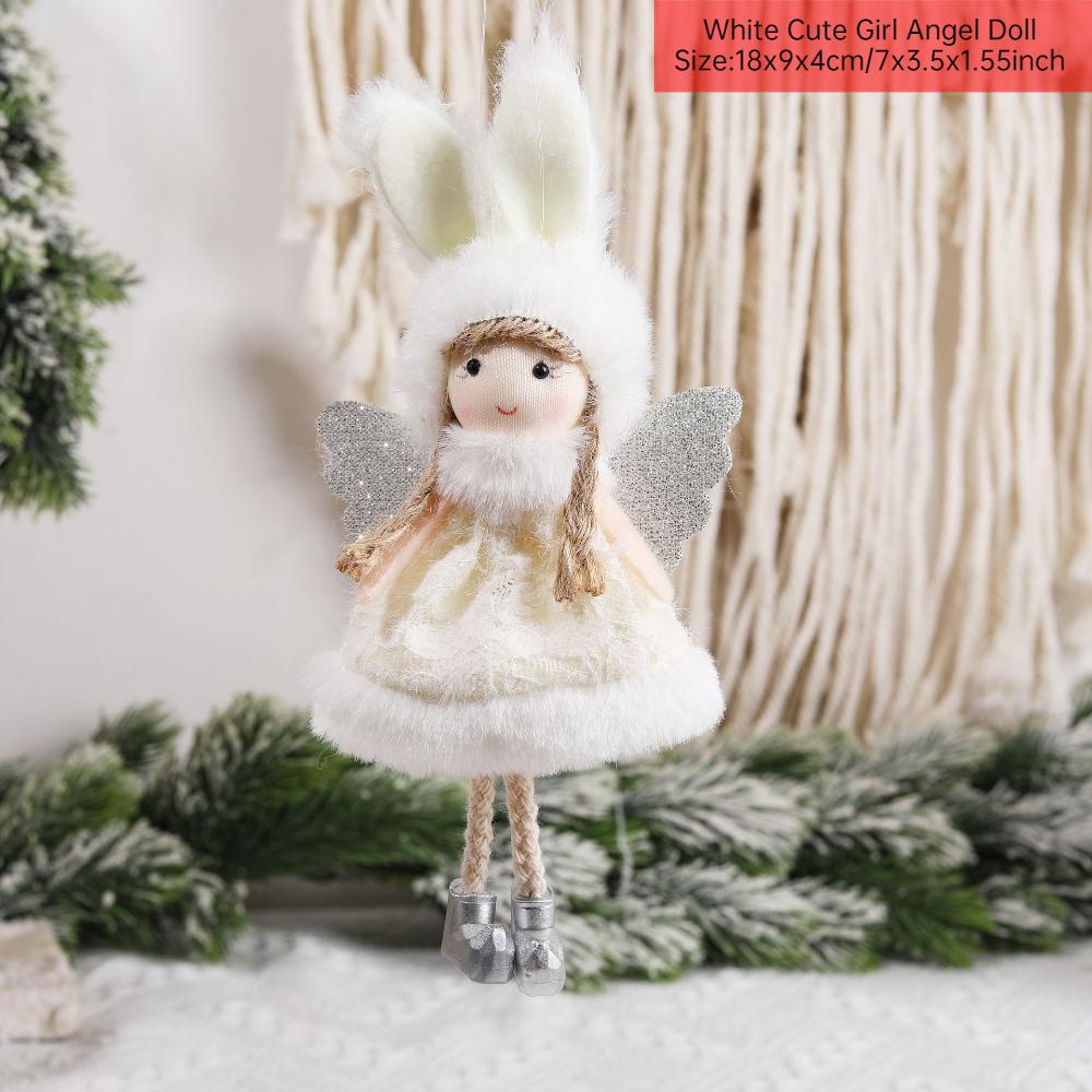 Angel Doll Merry Christmas Ornaments Christmas Decorations for Home Noel Natal Tree Decor Navidad Xmas 2025 New Year 2025 Gifts