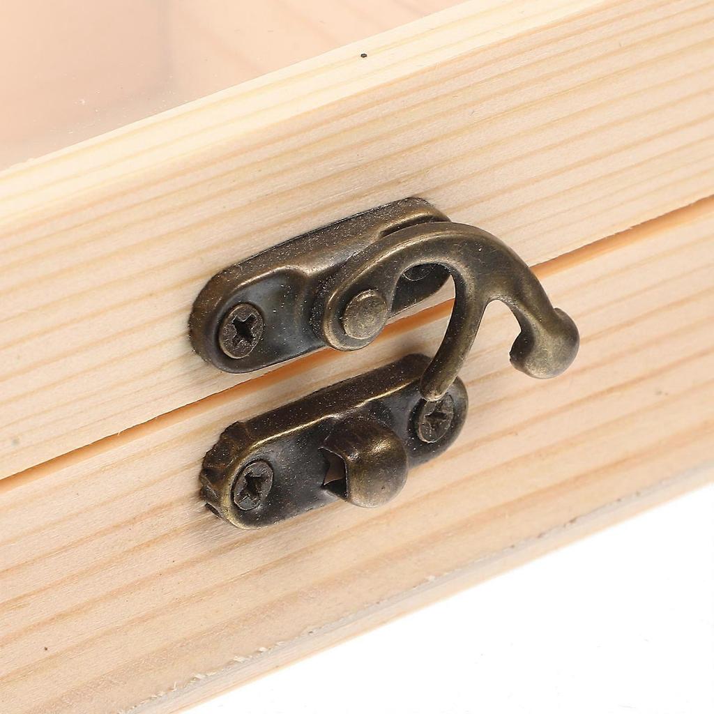 Wedding Gift Box Wood Box with Lid for Storage 8Pcs Jewelry Organizer