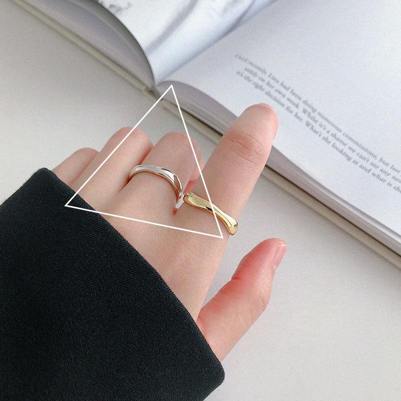 S925 Sterling Silver Roman Numeral Open Ring for Women - Trendy, Retro, and Stylish