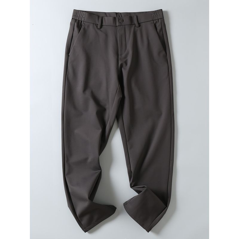 Original Export Wool Anti-Wrinkle Non-Iron Stretch Breathable Loose Straight-Leg Business Casual Pants for Men Autumn Season