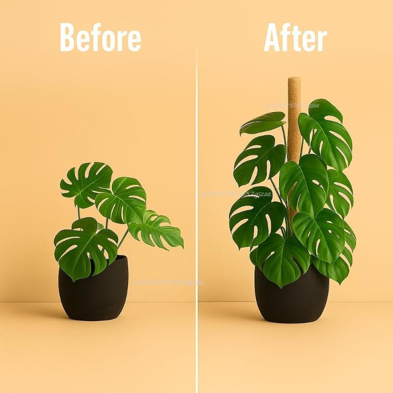 60-120CM Bendable Moss Pole for Plants Coconut Palm Fiber Monstera Plant Support Handmade Coco Climbing DIY Garden Accessories