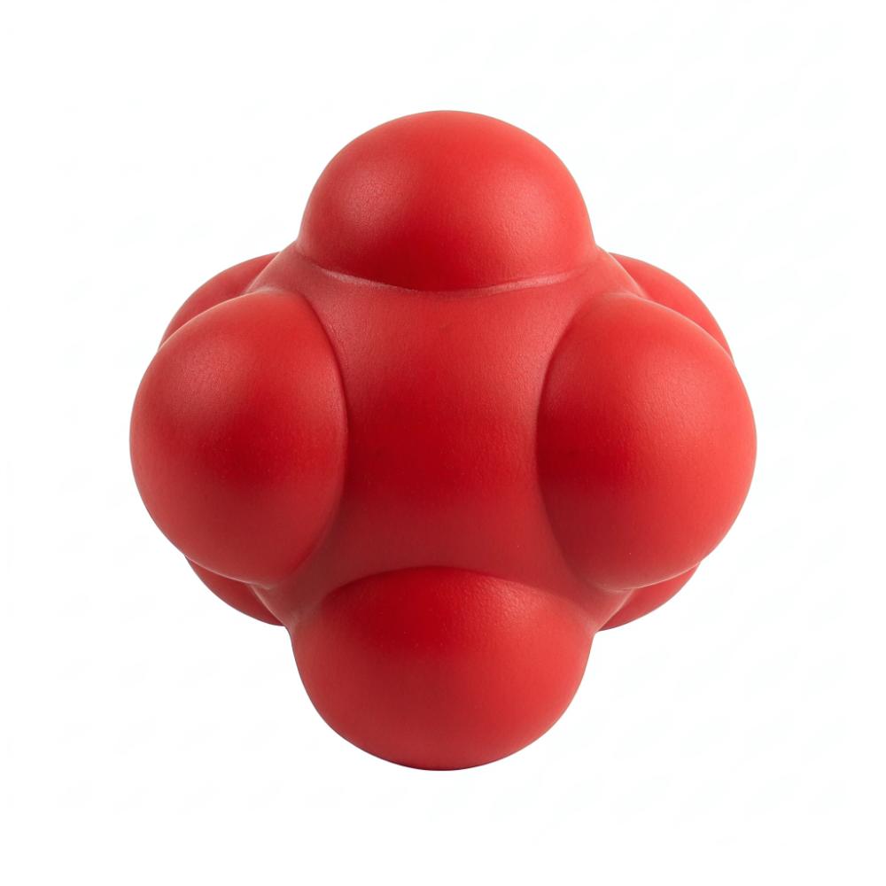 Natural Rubber Agility Ball High Bounce Reflex Trainer Reaction Ball Hand-Eye Coordination красный