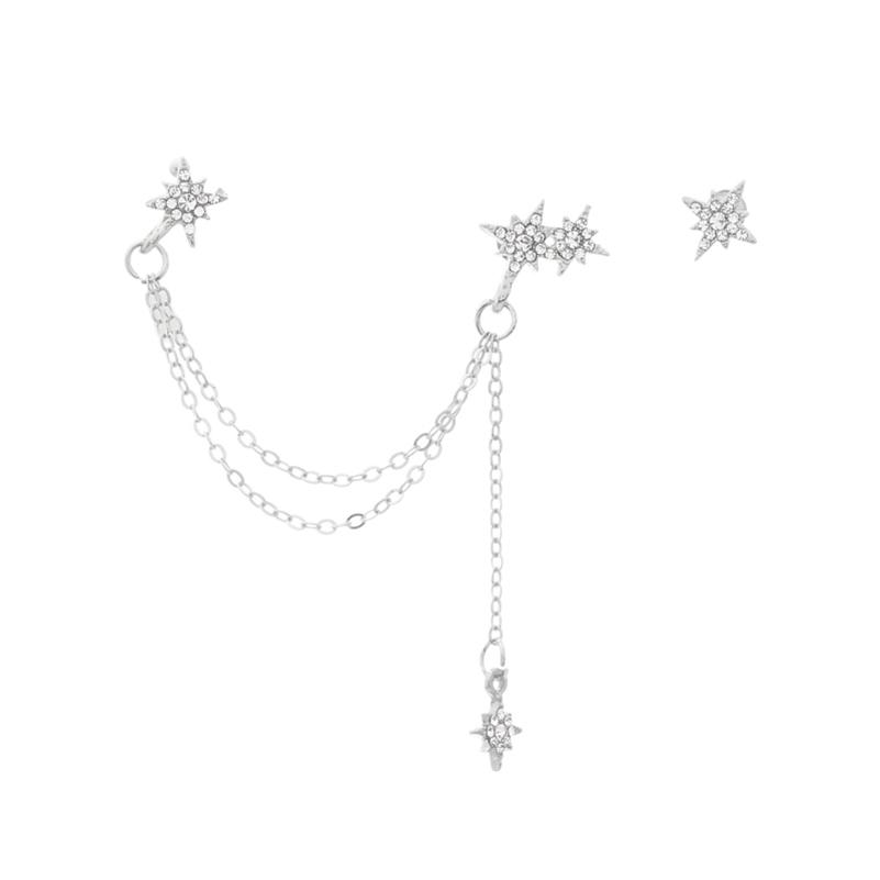 One-piece Star Ear Cuff Earrings