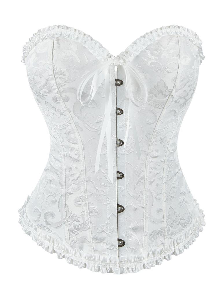 Elegant European-Style Sculpting Bodysuit: Sexy Waist Cincher & Body Shaper with Jacquard Design.