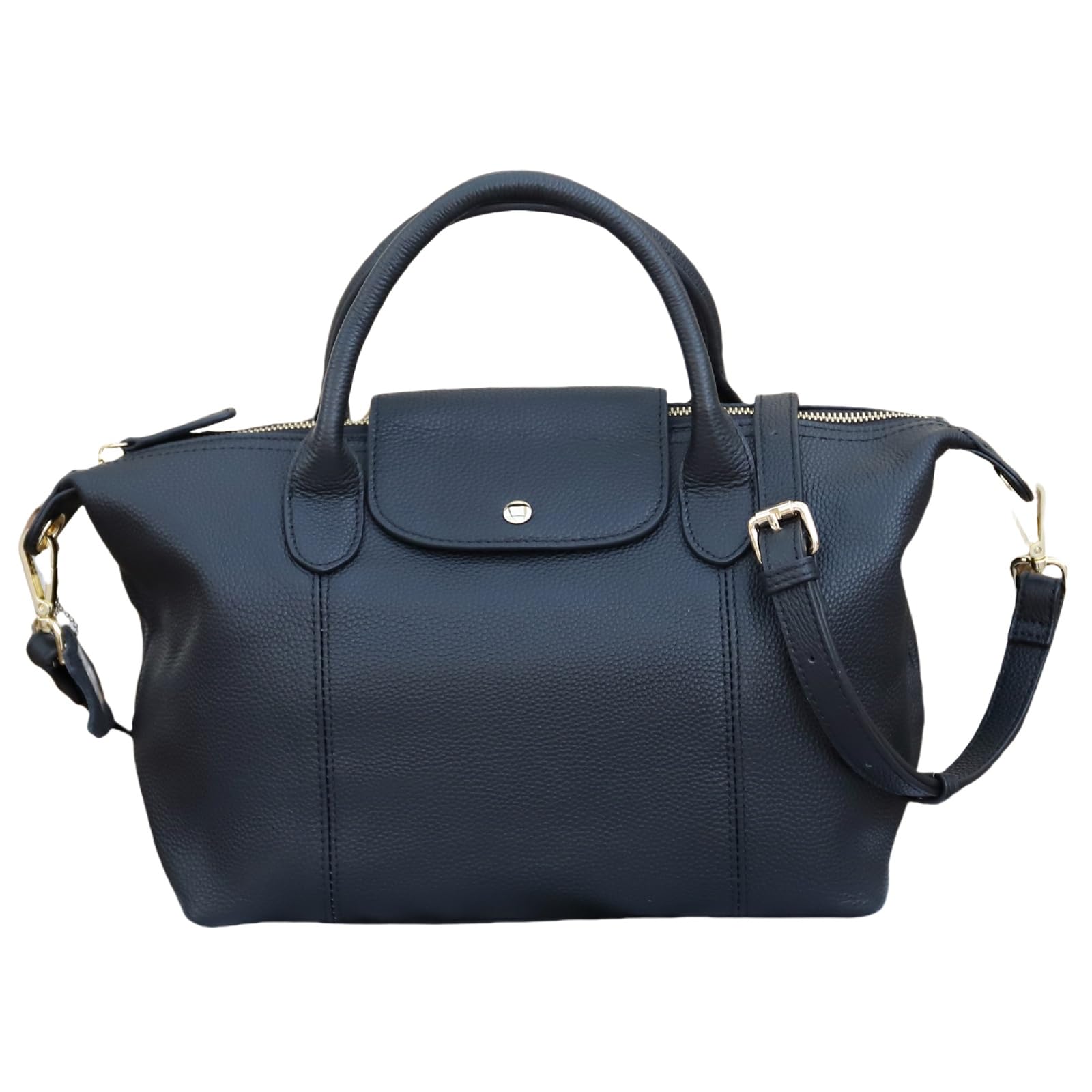 

YOBLUELO Genuine Leather Shoulder Bag for Women, Tote Bag, Handbag, Commuter Bag, Crossbody Bag, Lightweight, Elegant, Formal, School Entrance