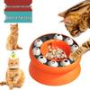 New Rotating Slow Feeder Cat Bowl Puzzle Toy