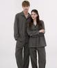 [Dossy] 2SET Silk Fit Dust Long Sleeve Couple Pajama Set [Shipped from Korea] 100% Authentic