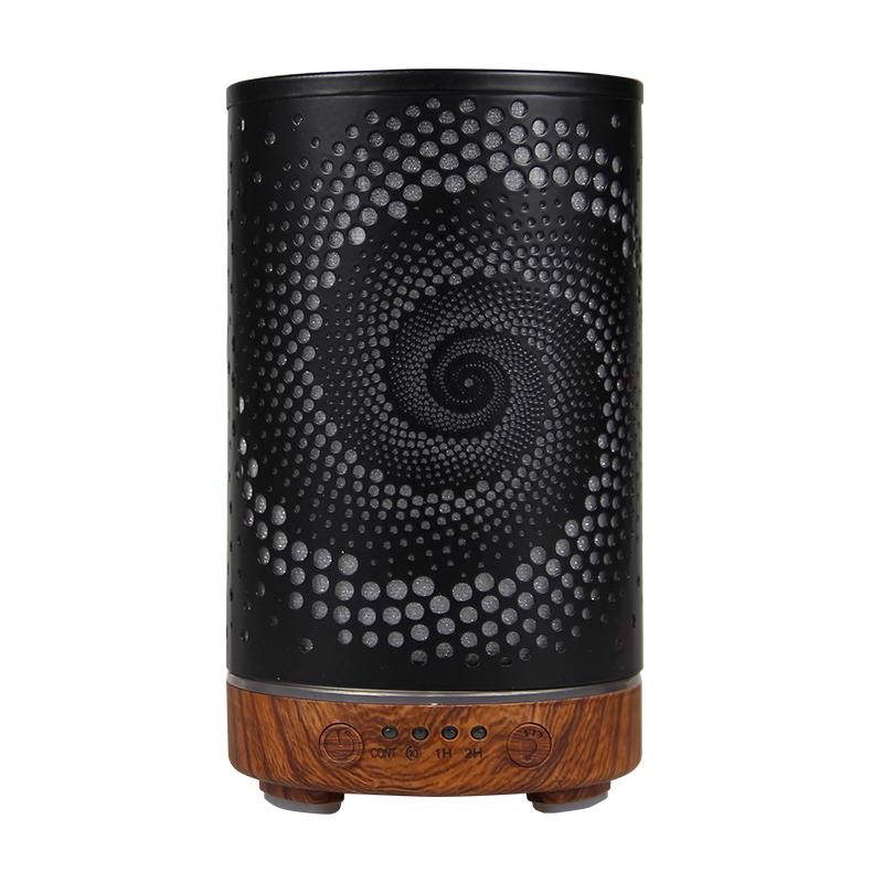 New Aroma Diffuser Air Humidifier Ultrasonic Cool Mist Maker Fogger LED Essential Oil Hollow Pattern Lamp Difusor Auto Shut-off