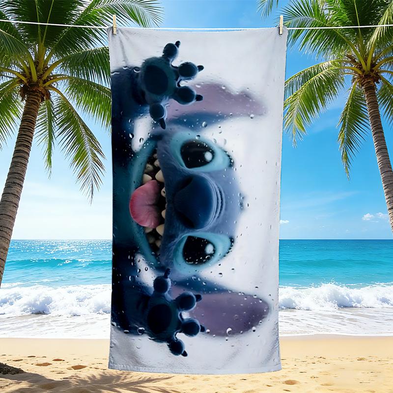 1Pc Stitch Water Reflections Beach Towel Quick Dry Multiuse For Beach Pool Gym Yoga Home Travel Christmas Halloween Xmas Gift Y1971