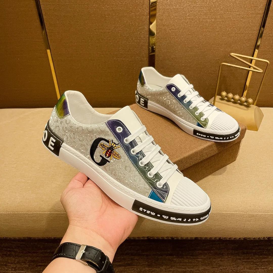 

Italy Designers Men s Casual Shoes Men Luxury Fashion Genuine Leather Business Leather Shoes Man Lace-up Sports Classic Sneakers 44 белый