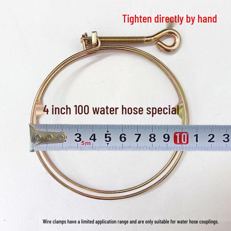 Hand-Tightened Galvanized Steel Hose Clamp for 2.5-3 Inch Pipes