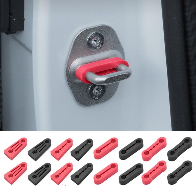 4Pcs Car Door Bumpers Silicone Shock Absorbing Pad for Quiet Closure Prevent Dents in Narrow Parking Spaces