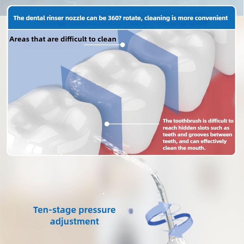 Water Pulse Electric Dental Water Flosser Oral Irrigator Electric Cleaner 800ml Oral Hygiene Dental Flosser for Oral Care Family