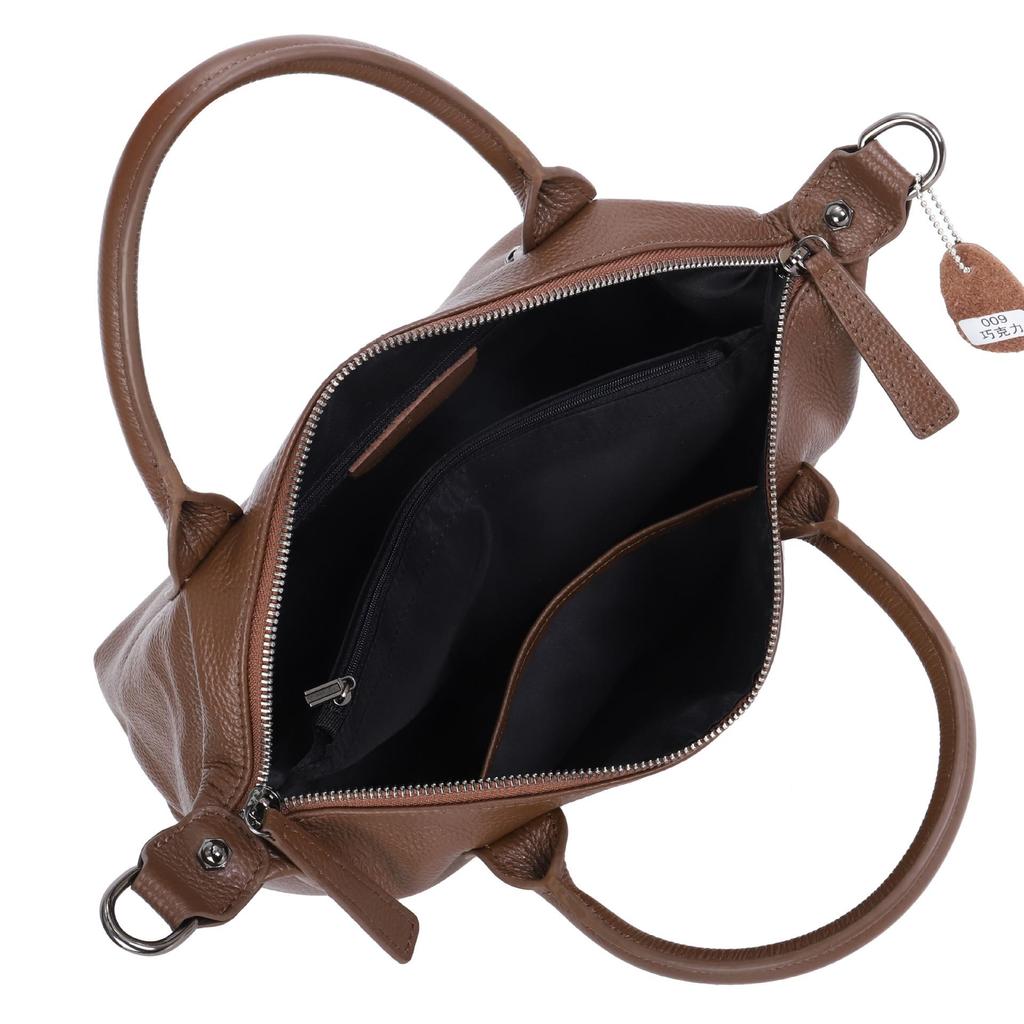 2025 Women's Genuine Cowhide Leather Shoulder Crossbody Bag - European & American Style