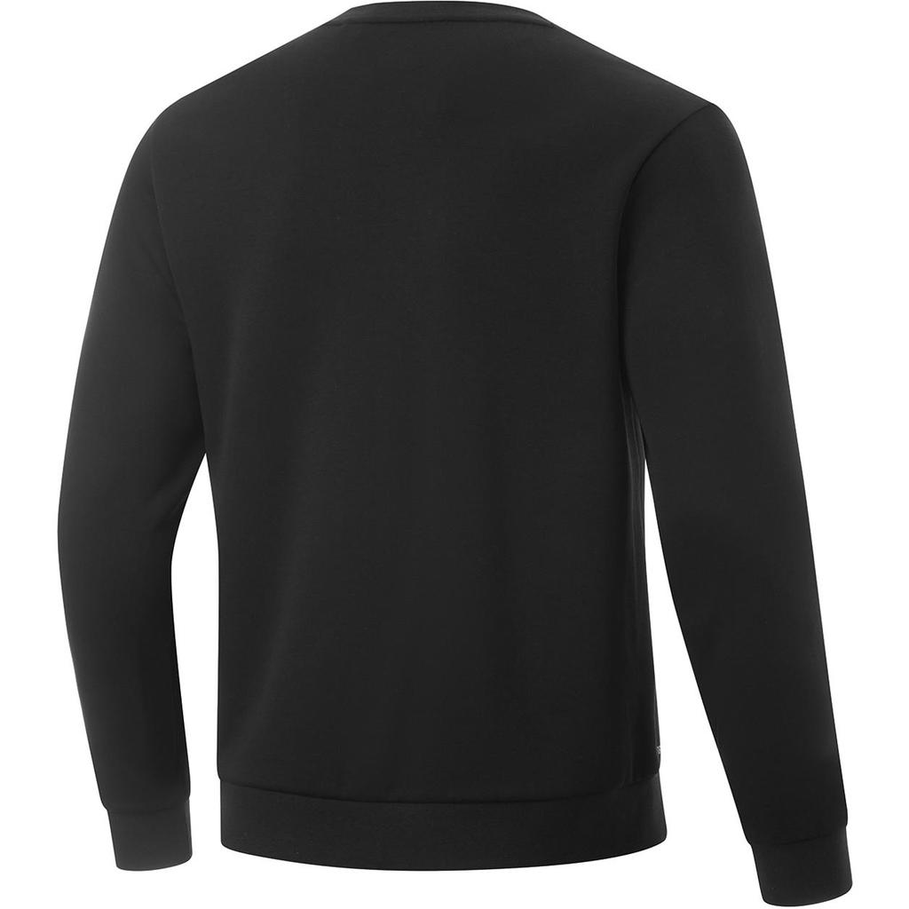 Li Ning Comfortable Casual Simple Letter Round Neck Pullover Long Sleeve Sweatshirt Men sweatshirt Black AWDU165-1