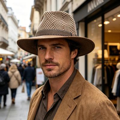 Summer Jazz Hat, Lightweight Breathable Mesh Design Sun Protection Hat, Outdoor Travel Picnic Concert Hat