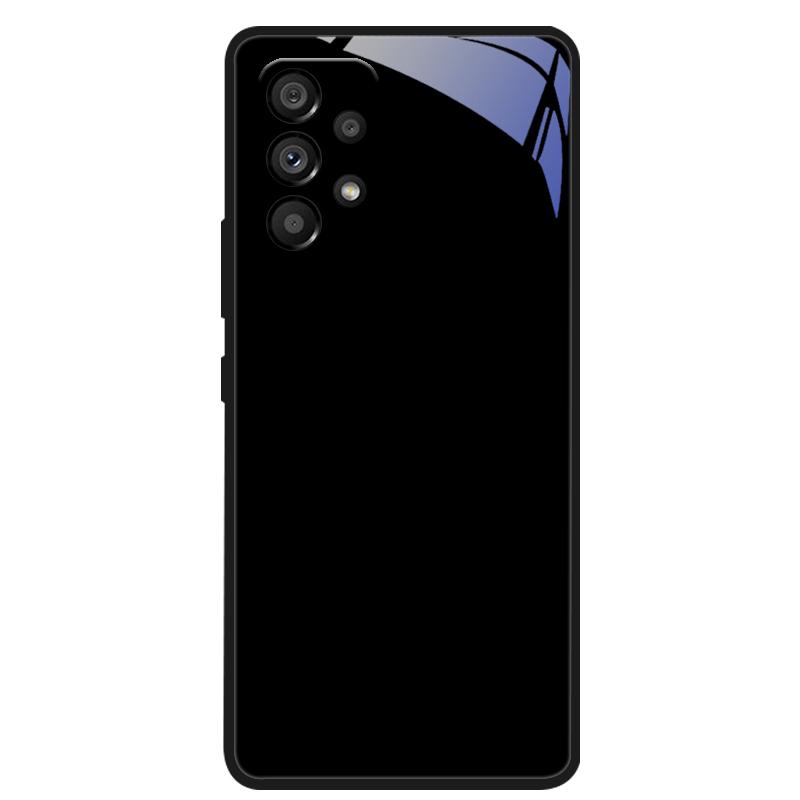 Glass Case For Samsung A13 A23 4G 5G Cartoon Tempered Glass Phone Cover For Galaxy A33 A53 A73 5G Hard PC Glass Protector Cases