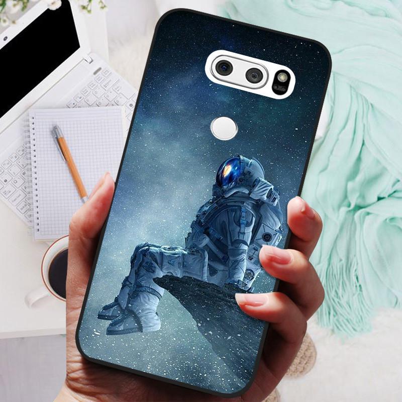 Para LG V30 V30+ Funda Gato Lindo Pintado Trasera para Teléfono Para LG V35 V30S Thinq Funda Silicona Suave Para LGV30 V30 Plus Fundas Coques