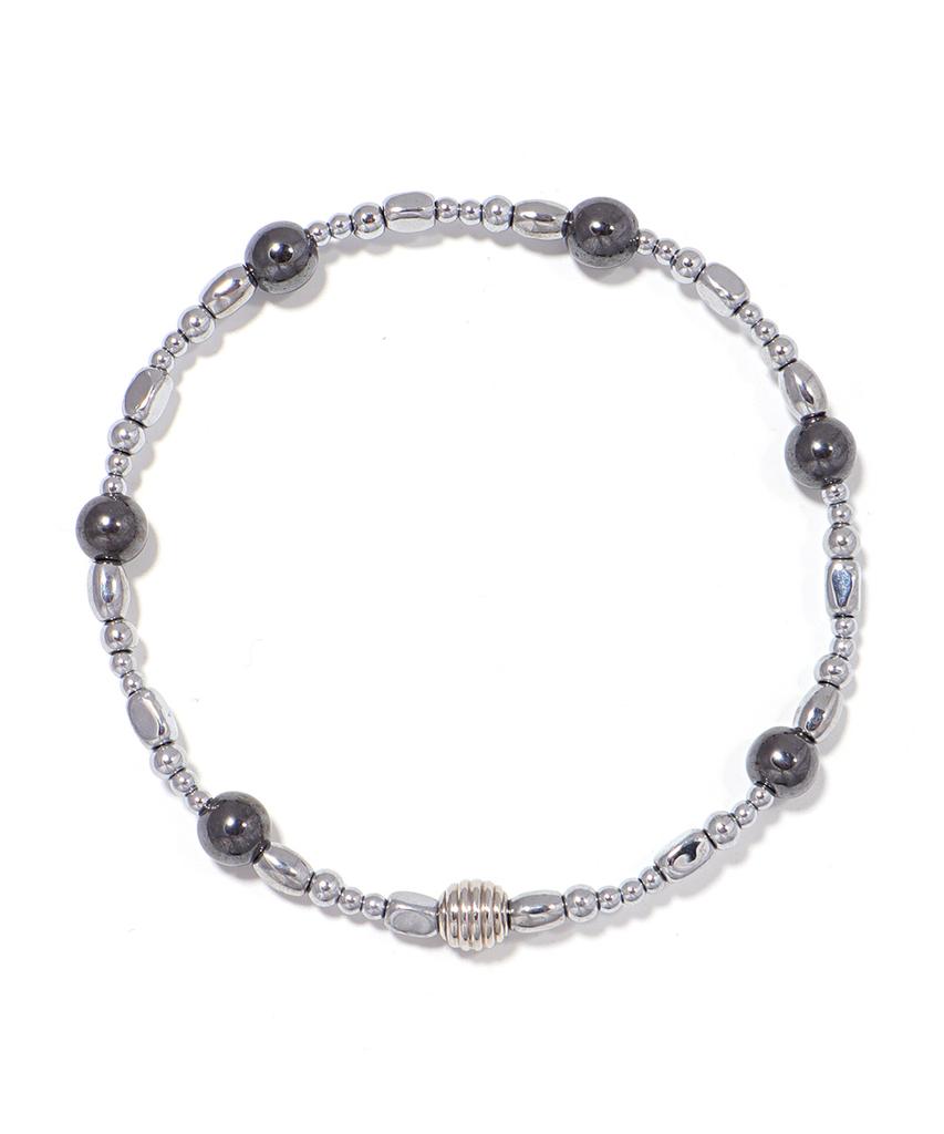 Polalita Ball Point Hematite Bracelet (Plt-Br-137_Gn)