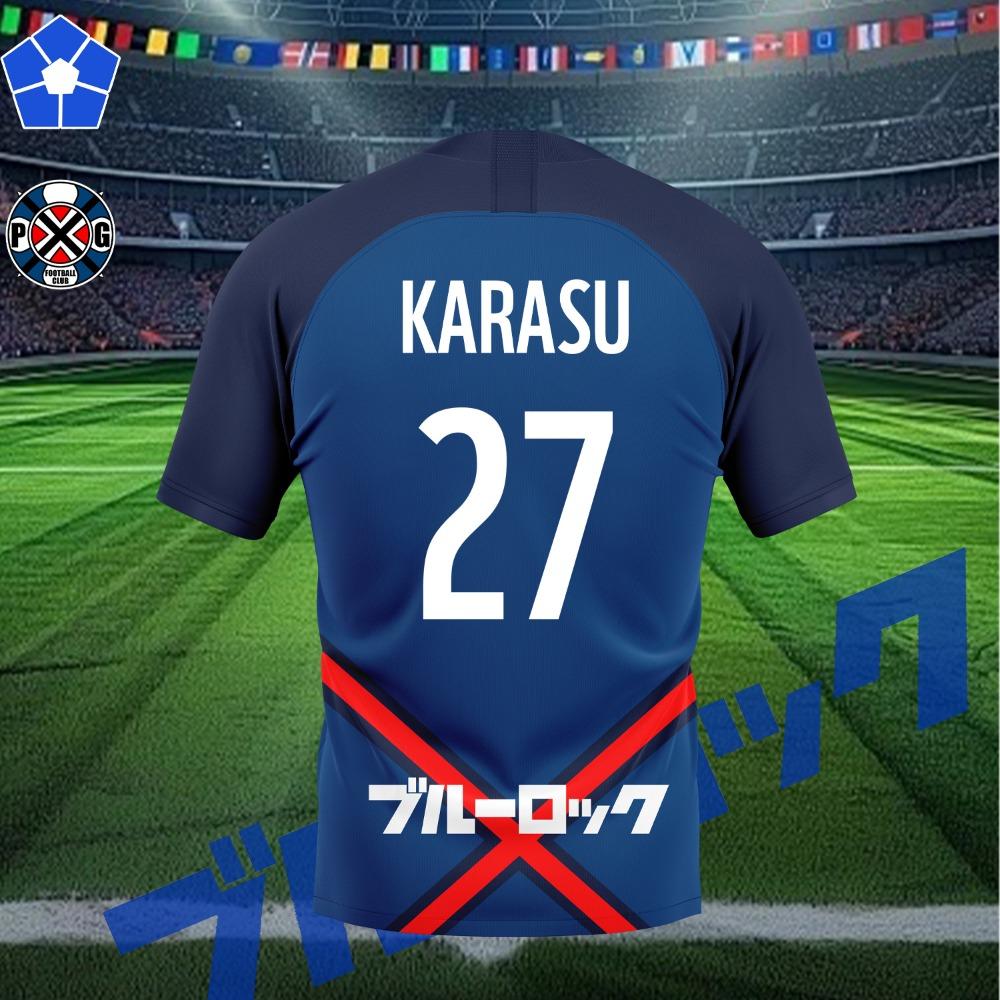 P.X.G Blue Lock Tee Anime Paris X Gen Jersey Football Uniform No.9 Rin Shidou Cosplay T Shirts Casual Sports Custom Name Tops
