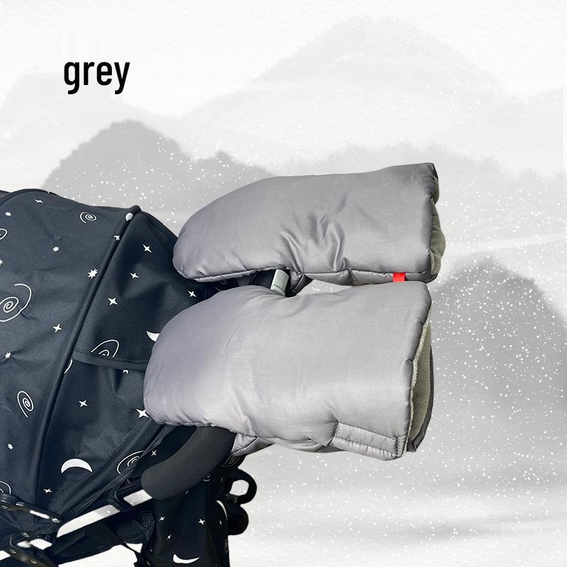 Rękawice Zimowe Wiatroodporne do Wózka dla Mam - Odporne na Zimno, Pogrubione i Ciepłe Akcesoria