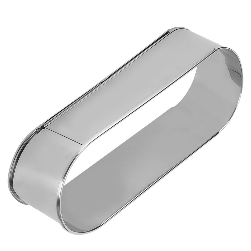 

Кольцо для торта из нержавеющей стали, длинное овальное, для мусса, раздвижная форма для торта, инструменты для DIY выпечки, кухонные принадлежности