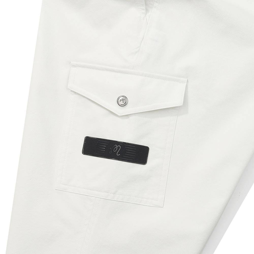MALBON GOLF Semi-Wide Cargo Pants Cream (Man)