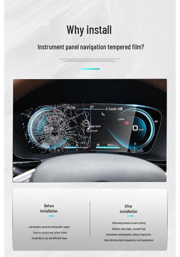XPeng G9 Screen Protector for 2025-2026 Models - Navigation Display Interior Modification Film