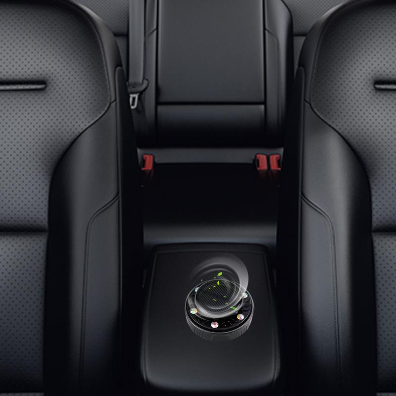 Car Diffuser Air Freshener Solar Powered Fragrance Diffuser Long Lasting Flying Saucer-Shaped Rotating Multi-Functional