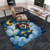 1pc Anime Cartoon Design Office Chair Mat - Moon and Stars Decorative Rug for Home Office, Festival Gift, Seasonal Universal Carpet.H023