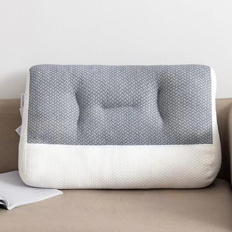 Ergonomic Cervical Pillow Neck Support Sleep Aid Memory Foam Alternative With High-Density Knitted Cover