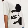 Coach Mickey Mouse Print Loose Short Sleeve T-Shirt Unisex Tops White CN321-CRM