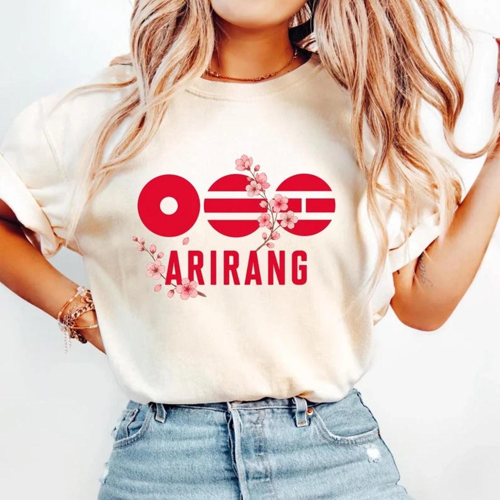 BTS Arirang World Tour 2026 Kpop Concert T-Shirt Floral Bangtan ARMY Unisex XXL