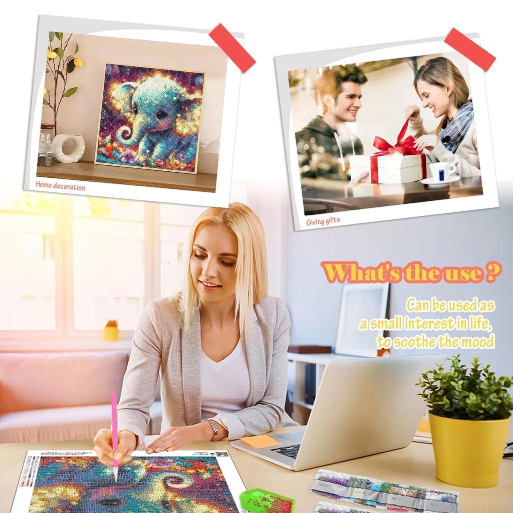 GATYZTORY DIY Diamond Embroidery Horse Animal Bird Mosaic Full Square Round Diamond Painting Sunset River Tree Child Hobby