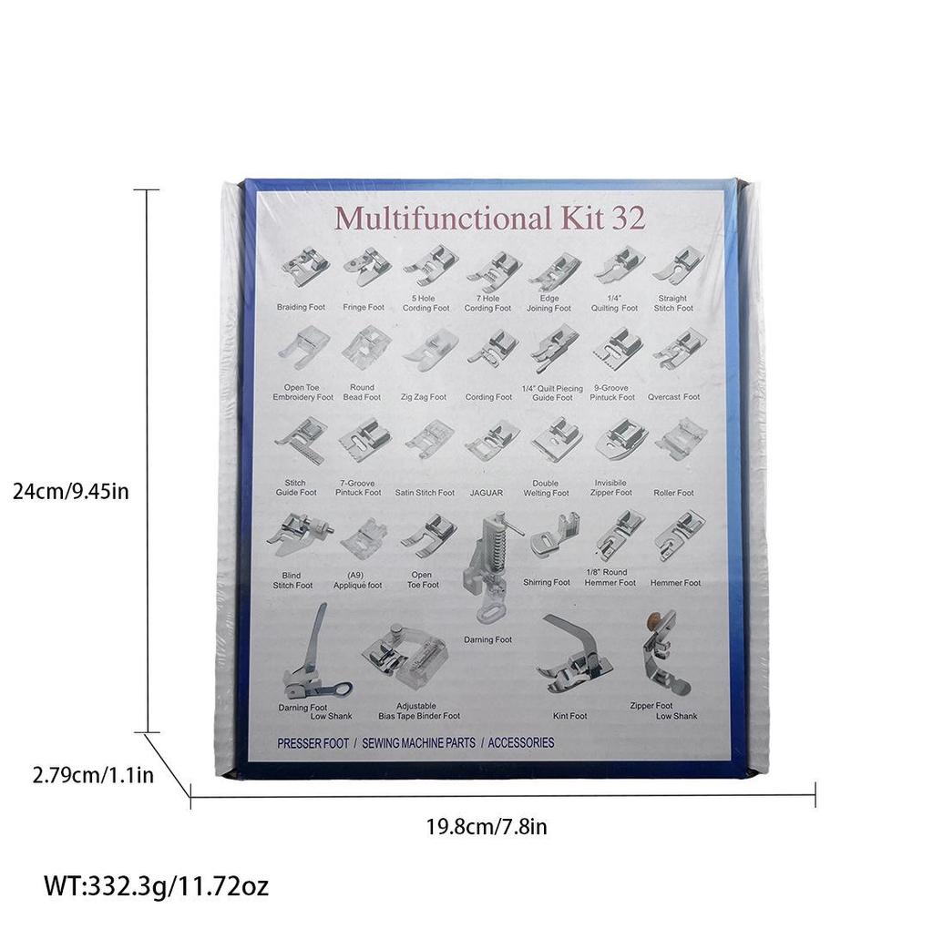 Deluxe Presser Foot Set: 32-62pcs Multifunctional Sewing Accessories for Home Machines