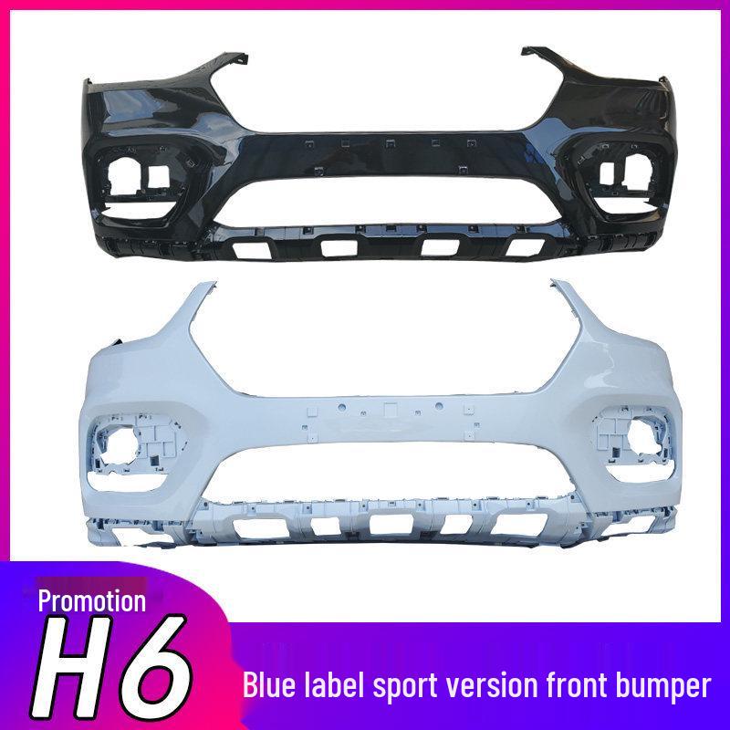 Compatible Bumpers & Front Guard for Great Wall Haval H6 Sport Edition, Blue & Red Label Front Guard - Unpainted